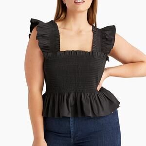 Hill House The Paz Nap Top in Black Size S